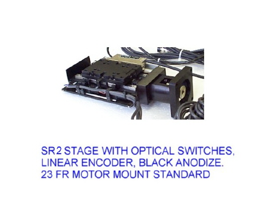 ALM - SR2 Stage with Optical Switches, Linear Encoder, Black Anodize. 223 FR
Motor Mount Standard